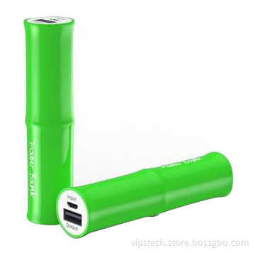 MP3 Player Chargers with 2,200mAh Real Capacity, Candy Colors, Classical Bamboo Design
